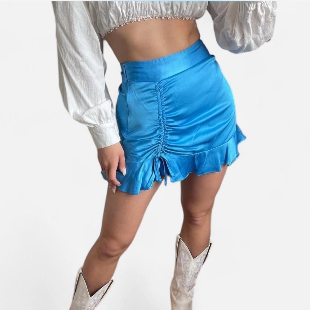 Satin skirt